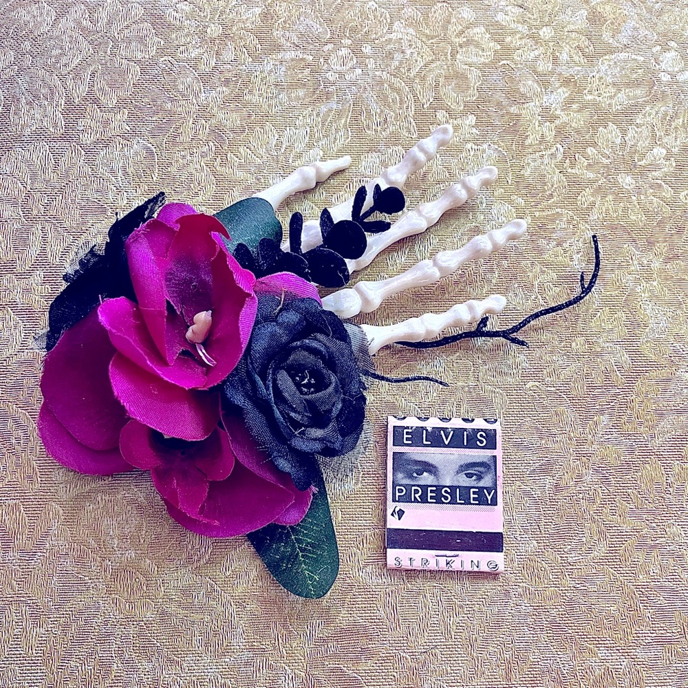 Misfortune Galore Rockabilly Psychobilly Goth Pinup Hair Flower Fascinator